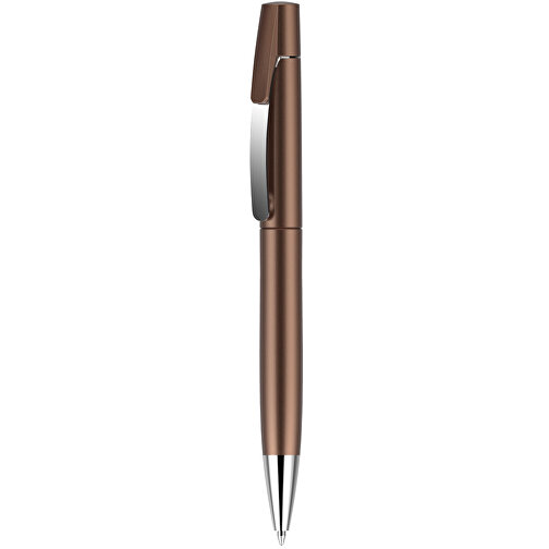 Kugelschreiber Lucky Metallic , Promo Effects, braun metallic, Kunststoff, 14,00cm x 1,10cm (Länge x Breite), Bild 2