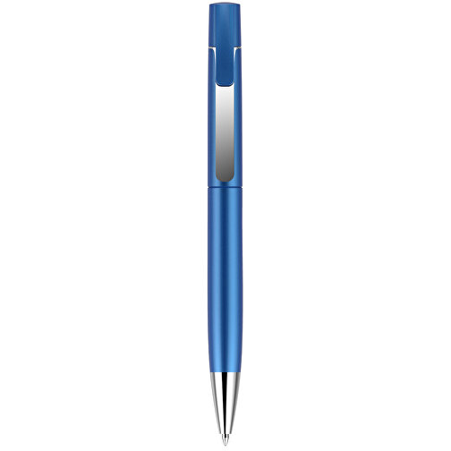 Kugelschreiber Lucky Metallic , Promo Effects, blau metallic, Kunststoff, 14,00cm x 1,10cm (Länge x Breite), Bild 3