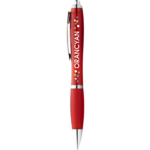Nash Kugelschreiber Mit Farbigem Schaft Und Griff , rot, ABS Kunststoff, 14,00cm (Länge), Bild 5