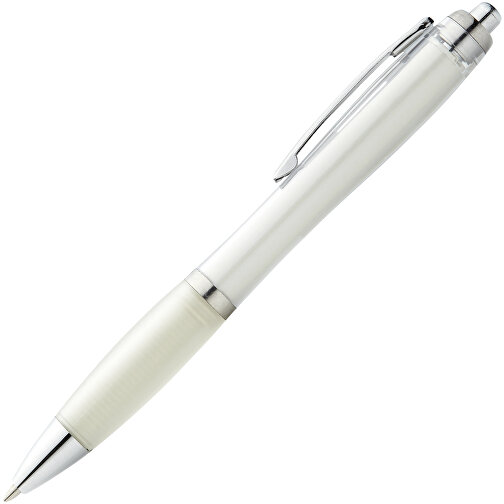 Nash Kugelschreiber Mit Farbigem Schaft Und Griff , weiß, ABS Kunststoff, 14,00cm (Länge), Bild 3