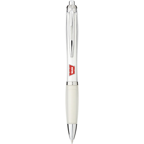 Nash Kugelschreiber Mit Farbigem Schaft Und Griff , weiß, ABS Kunststoff, 14,00cm (Länge), Bild 6
