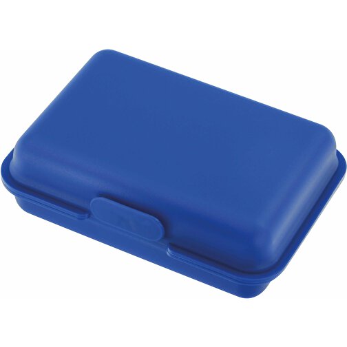 EXPRESSDRUCK Brotdose/Butterdose , blau, PP, 15,30cm x 5,00cm x 10,60cm (Länge x Höhe x Breite), Bild 1