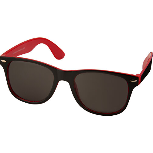 Sun Ray Sonnenbrille Mit Zweifarbigen Tönen , rot / schwarz, PC Kunststoff, 14,50cm x 5,00cm x 15,50cm (Länge x Höhe x Breite), Bild 1