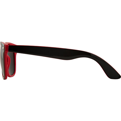 Sun Ray Sonnenbrille Mit Zweifarbigen Tönen , rot / schwarz, PC Kunststoff, 14,50cm x 5,00cm x 15,50cm (Länge x Höhe x Breite), Bild 3