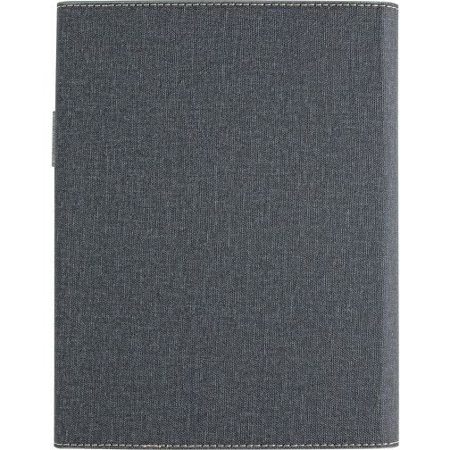A5 Deluxe-Design Notizbuch-Cover, Grau , grau, PU, 17,00cm x 2,00cm (Länge x Höhe), Bild 6