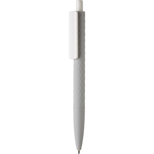 X3-Stift Mit Smooth-Touch, Grau , grau, ABS, 14,00cm (Höhe), Bild 1