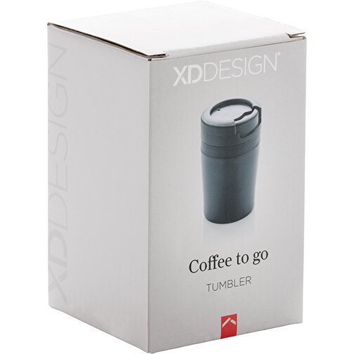 Coffee To Go Becher, Schwarz , XD Design, schwarz, PP, 10,00cm (Höhe), Bild 5
