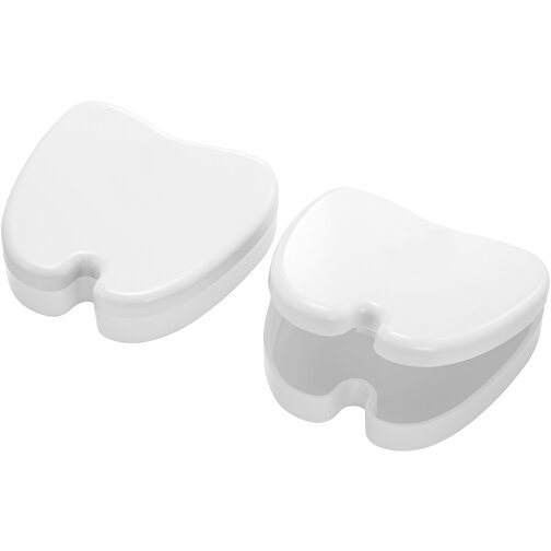 Zahnschienendose , weiß, weiß, PS, 8,40cm x 2,40cm x 7,90cm (Länge x Höhe x Breite), Bild 2