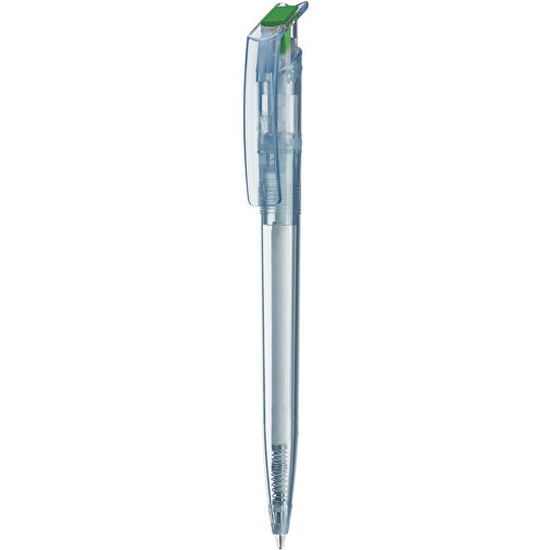 RECYCLED PET PEN Transparent SG , uma, dunkelgrün, Kunststoff, 14,75cm (Länge), Bild 1