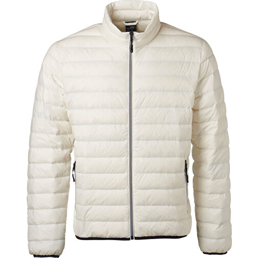 Men’s Down Jacket , James Nicholson, off-white, Oberstoff: 100% Polyamid, Futterstoff: 100% Polyamid, Wattierung: 90% Daunen, 10% Federn, S, , Bild 1