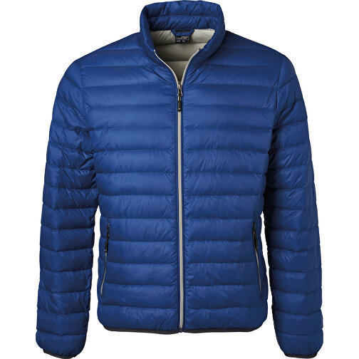 Men’s Down Jacket , James Nicholson, indigo blau/silber, Oberstoff: 100% Polyamid, Futterstoff: 100% Polyamid, Wattierung: 90% Daunen, 10% Federn, XL, , Bild 1