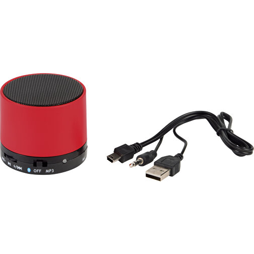 Wireless-Lautsprecher NEW LIBERTY , rot, Kunststoff, 5,00cm (Höhe), Bild 1