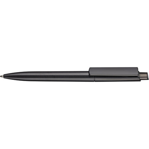 Kugelschreiber CREST RECYCLED , Ritter-Pen, schwarz recycled/smoke grey, ABS-Kunststoff, 14,90cm (Länge), Bild 3