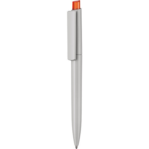Kugelschreiber CREST RECYCLED , Ritter-Pen, grau recycled/clementine-orange TR/FR, ABS-Kunststoff, 14,90cm (Länge), Bild 1