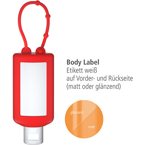 Handwaschpaste, 50 Ml Bumper Rot, Body Label (R-PET) , rot, Kunststoff (100% recycelt), Folie, Silikon, 2,20cm x 12,00cm x 4,70cm (Länge x Höhe x Breite), Bild 3