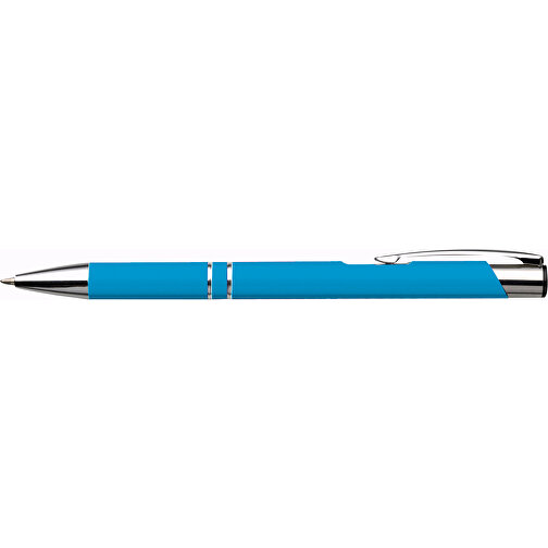 Kugelschreiber Aus Aluminium Albacete , hellblau, ABS, Aluminium, Plastik, Stahl, , Bild 3
