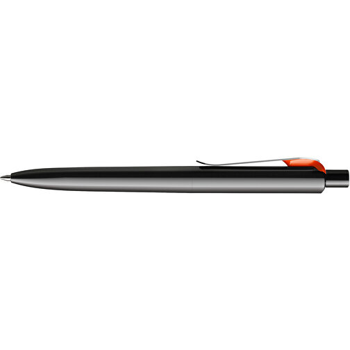 Prodir DS8 PSP Push Kugelschreiber , Prodir, schwarz/silber/orange, Kunststoff/Metall, 14,10cm x 1,50cm (Länge x Breite), Bild 5