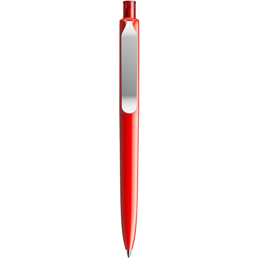 Prodir DS8 PSP Push Kugelschreiber , Prodir, rot/silber, Kunststoff/Metall, 14,10cm x 1,50cm (Länge x Breite), Bild 1