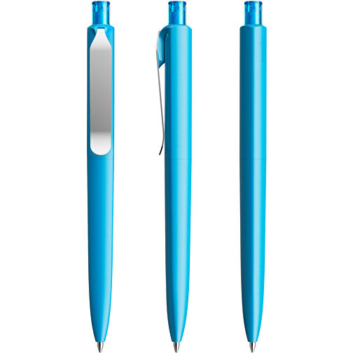 Prodir DS8 PSM Push Kugelschreiber , Prodir, cyanblau/silber, Kunststoff/Metall, 14,10cm x 1,50cm (Länge x Breite), Bild 6