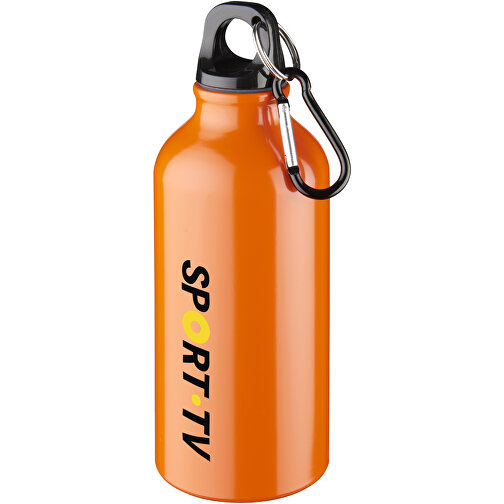 Oregon 400 Ml Aluminium Trinkflasche Mit Karabinerhaken , orange, Aluminium, 17,50cm (Höhe), Bild 2
