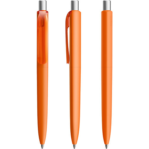 Prodir DS8 PRR Push Kugelschreiber , Prodir, orange/silber satiniert, Kunststoff/Metall, 14,10cm x 1,50cm (Länge x Breite), Bild 6