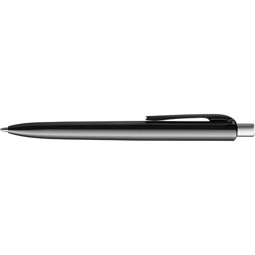 Prodir DS8 PPP Push Kugelschreiber , Prodir, schwarz/silber satiniert, Kunststoff/Metall, 14,10cm x 1,50cm (Länge x Breite), Bild 5