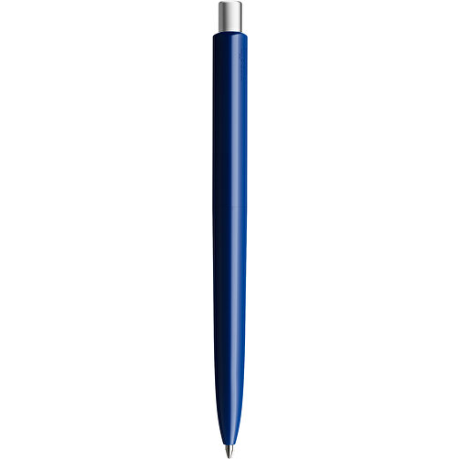 Prodir DS8 PPP Push Kugelschreiber , Prodir, marineblau/silber satiniert, Kunststoff/Metall, 14,10cm x 1,50cm (Länge x Breite), Bild 3
