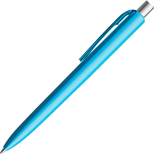 Prodir DS8 PMM Push Kugelschreiber , Prodir, cyanblau/silber satiniert, Kunststoff/Metall, 14,10cm x 1,50cm (Länge x Breite), Bild 4