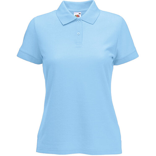 Lady-Fit 65/35 Polo , Fruit of the Loom, pastellblau, 35 % Baumwolle / 65 % Polyester, L, , Bild 1