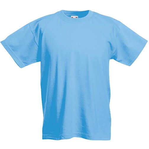 Kids Valueweight T-Shirt , Fruit of the Loom, pastellblau, 100 % Baumwolle, 116, , Bild 1