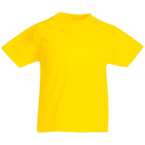 Kids Valueweight T-Shirt , Fruit of the Loom, gelb, 100 % Baumwolle, 164, , Bild 1