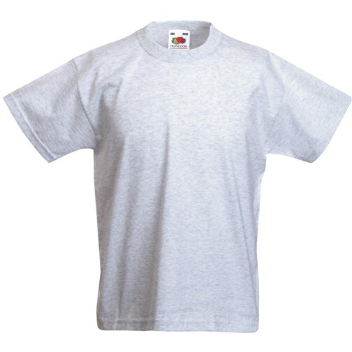Kids Valueweight T-Shirt , Fruit of the Loom, grau meliert, 97 % Baumwolle / 3 % Polyester, 128, , Bild 1