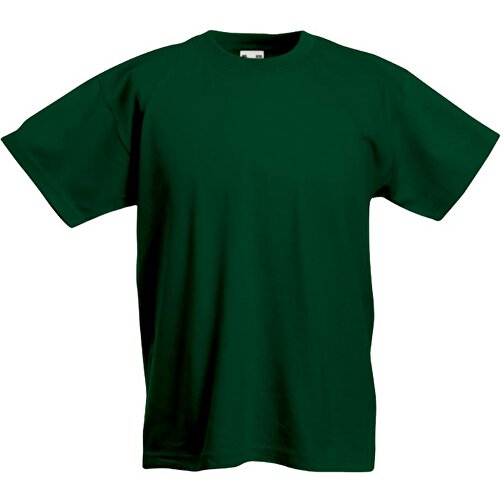 Kids Valueweight T-Shirt , Fruit of the Loom, flaschengrün, 100 % Baumwolle, 128, , Bild 1