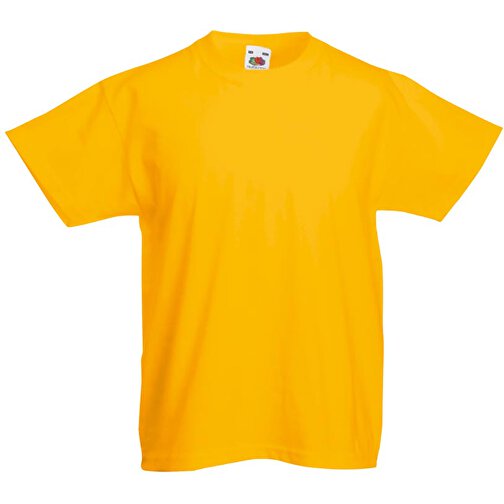 Kids Valueweight T-Shirt , Fruit of the Loom, sonnenblumengelb, 100 % Baumwolle, 98, , Bild 1