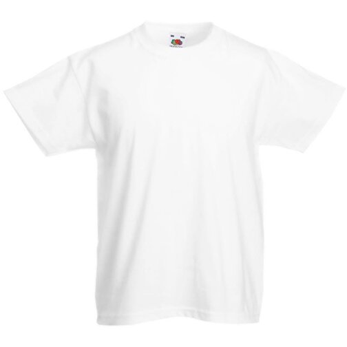 Kids Valueweight T-Shirt , Fruit of the Loom, weiss, 100 % Baumwolle, 152, , Bild 1
