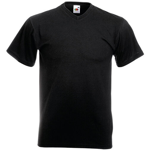 Value V-Neck T-Shirt , Fruit of the Loom, schwarz, 100 % Baumwolle, L, , Bild 1