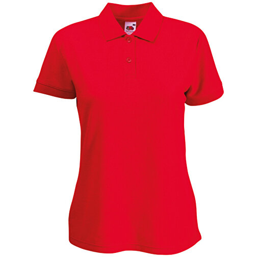 Lady-Fit 65/35 Polo , Fruit of the Loom, rot, 35 % Baumwolle / 65 % Polyester, S, , Bild 1