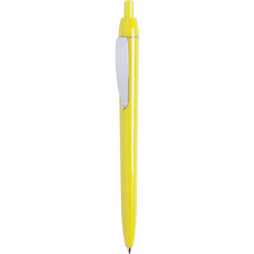 Kugelschreiber GLAMOUR , gelb, Kunststoff, 13,30cm (Breite), Bild 1