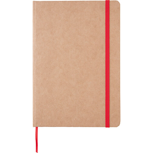 Kraft A5 Notizbuch, Rot , rot, Papier, 21,00cm x 1,10cm (Länge x Höhe), Bild 4