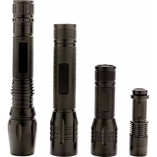 Kompakte 3W Cree Taschenlampe, Schwarz , schwarz, Aluminium, 9,00cm (Höhe), Bild 6