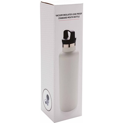 Auslaufsichere Vakuumflasche, Off White , off white, Edelstahl, 27,50cm (Höhe), Bild 4