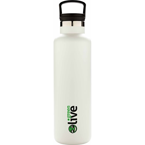 Auslaufsichere Vakuumflasche, Off White , off white, Edelstahl, 27,50cm (Höhe), Bild 5