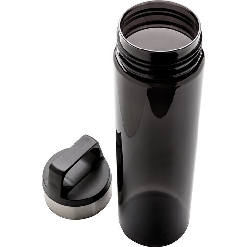 Auslaufsichere Tritan Flasche, Schwarz , schwarz, Tritan, 25,70cm (Höhe), Bild 2