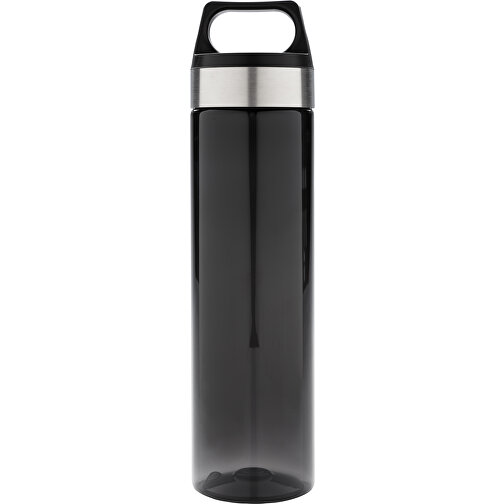 Auslaufsichere Tritan Flasche, Schwarz , schwarz, Tritan, 25,70cm (Höhe), Bild 3