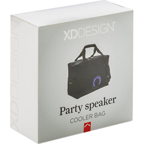 Party Kühltasche Mit Lautsprecher, Schwarz , XD Design, schwarz, Polyester, 40,00cm x 28,00cm (Länge x Höhe), Bild 7