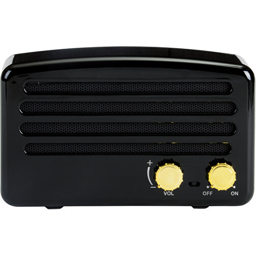 Wireless-Lautsprecher OLDIE , schwarz, Kunststoff, 6,00cm x 8,10cm x 13,50cm (Länge x Höhe x Breite), Bild 2