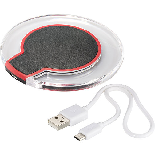 Wireless Charger Kristall , Promo Effects, black, ABS, Acryl, , Bild 2