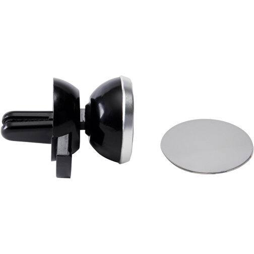 Magnet Telefonhalter FLUX , schwarz, silber, Kunststoff / Metall, 5,20cm (Höhe), Bild 1