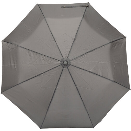 Vollautomatischer Windproof-Taschenschirm ORIANA , grau, Metall / Fiberglas / Polyester, , Bild 2