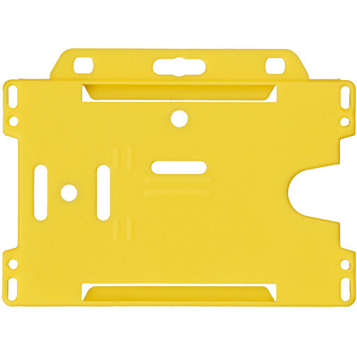 Vega Kartenhalter Aus Kunststoff , gelb, PP Kunststoff, 9,00cm x 0,40cm x 6,50cm (Länge x Höhe x Breite), Bild 2
